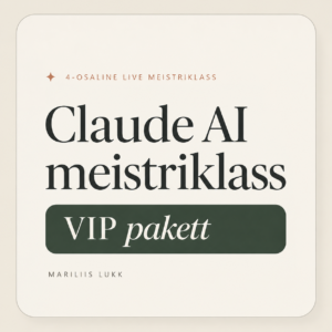Claude ai meistriklass vip